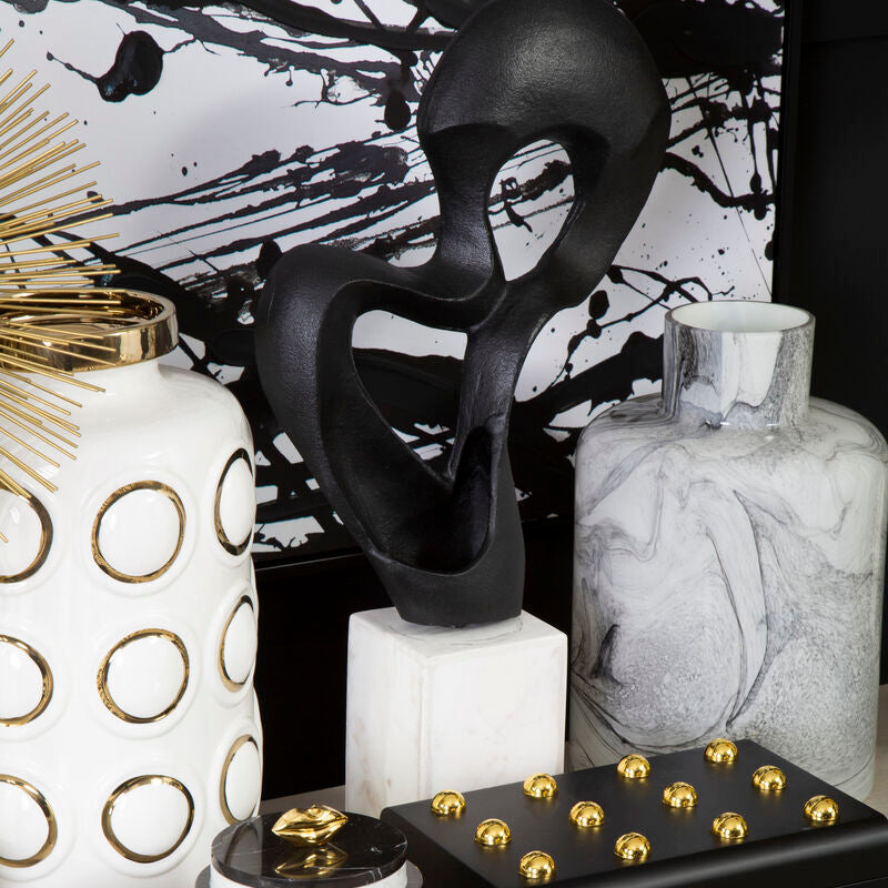 Black Finish Knot Sculpture | Mirano