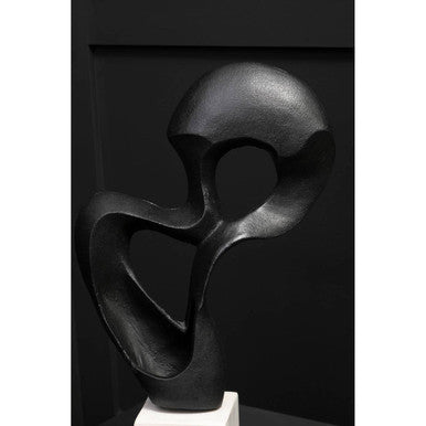 Black Finish Knot Sculpture | Mirano