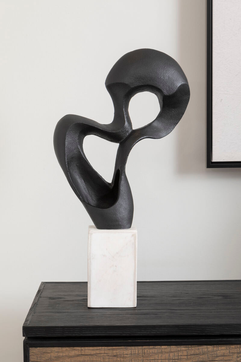 Black Finish Knot Sculpture | Mirano