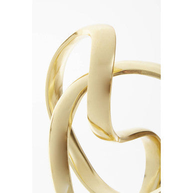 Gold Finish Knot Sculpture | Mirano
