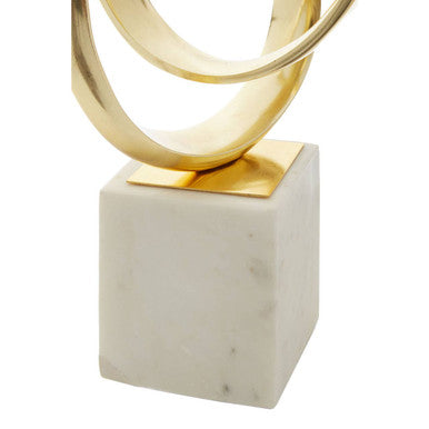 Gold Finish Knot Sculpture | Mirano