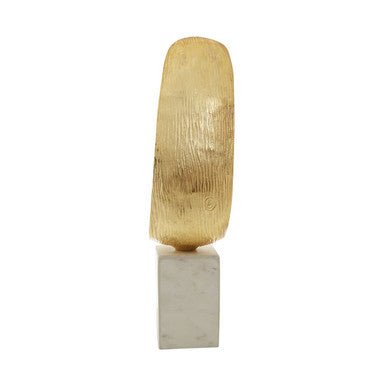 Gold Finish Curl Sculpture | Mirano