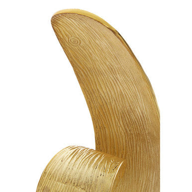 Gold Finish Curl Sculpture | Mirano