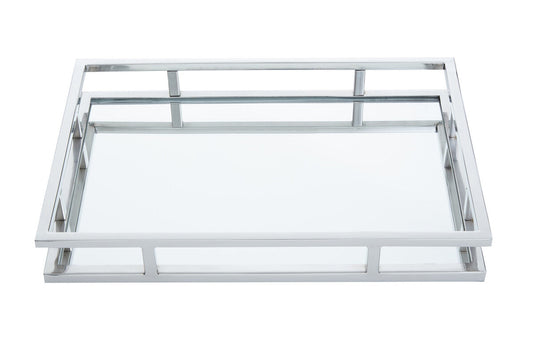 Rectangular Silver Finish Tray | Cruzar
