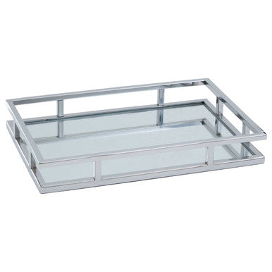 Rectangular Silver Finish Tray | Cruzar