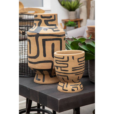Hand Painted Earthenware Vase | Barren