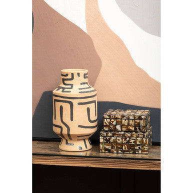 Hand Painted Earthenware Vase | Barren