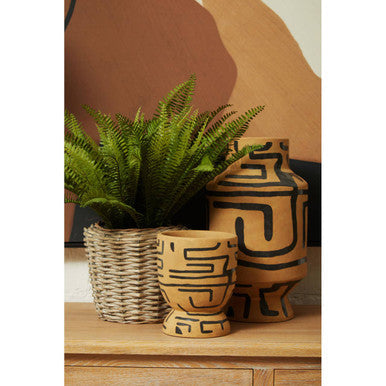 Hand Painted Earthenware Vase | Barren