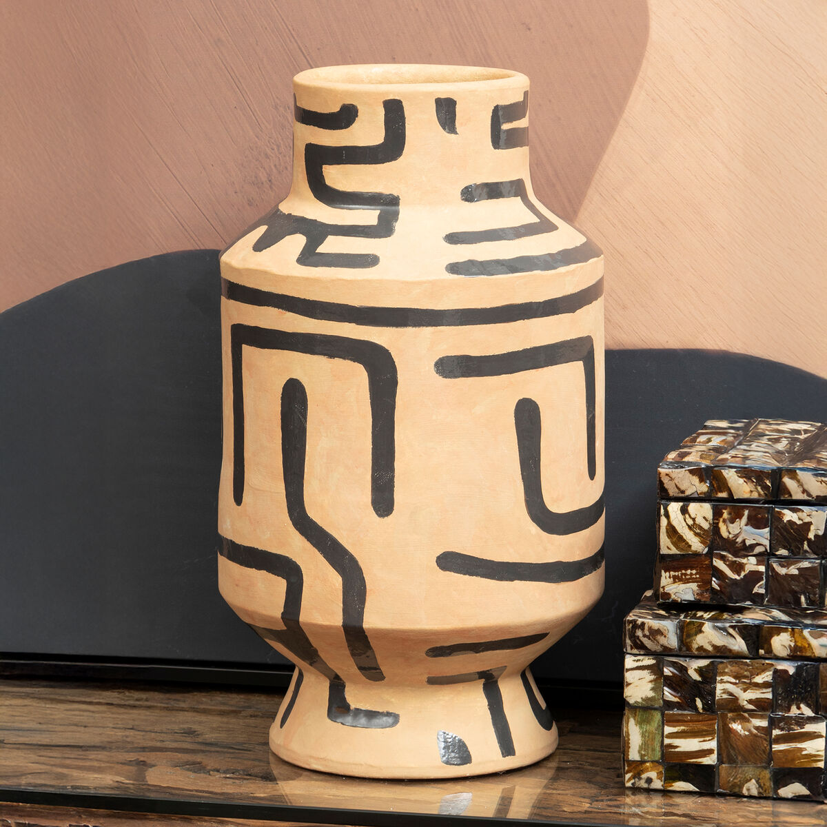 Hand Painted Earthenware Vase | Barren