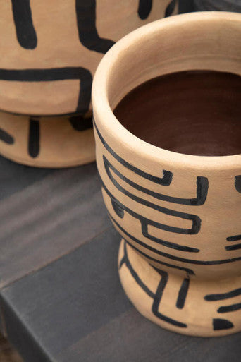 Hand Painted Earthenware Planter | Barren
