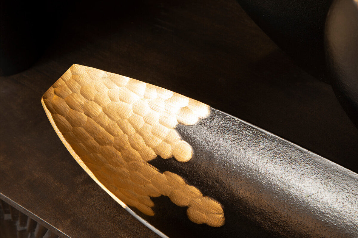 Black and Gold Boat Dish | Daito