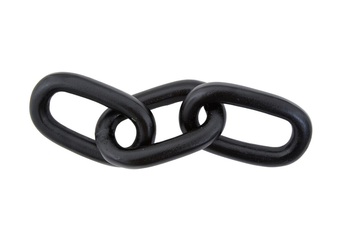 Large Black Aluminium Chain Sculpture | Prato