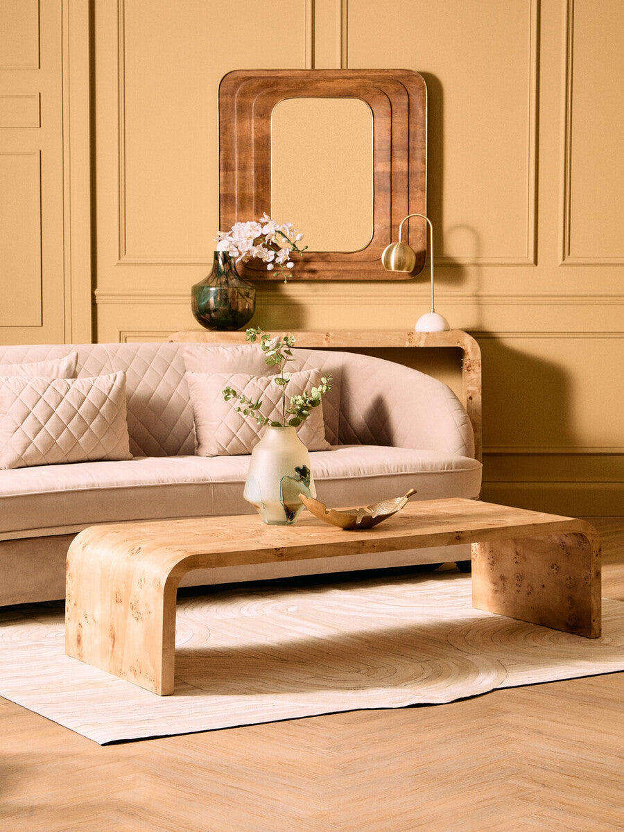 Gold Finish Curved Leaf Dish | Prato