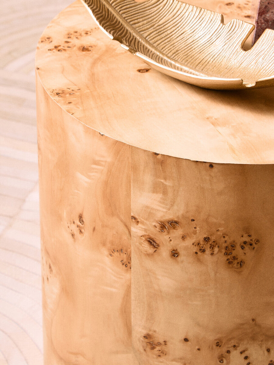 Gold Finish Curved Leaf Dish | Prato