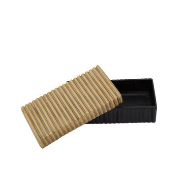 Small Gold and Black Trinket Box | Deomali