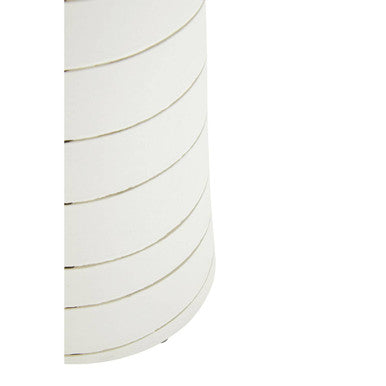 Small White and Silver Ceramic Vase | Haldis