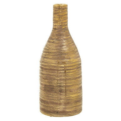Gold Small Ceramic Bottle Vase | Hermosa