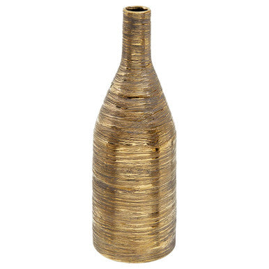 Gold Large Ceramic Bottle Vase | Hermosa