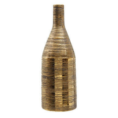 Gold Large Ceramic Bottle Vase | Hermosa