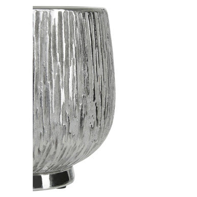 Small Silver Ceramic Planter | Hesper