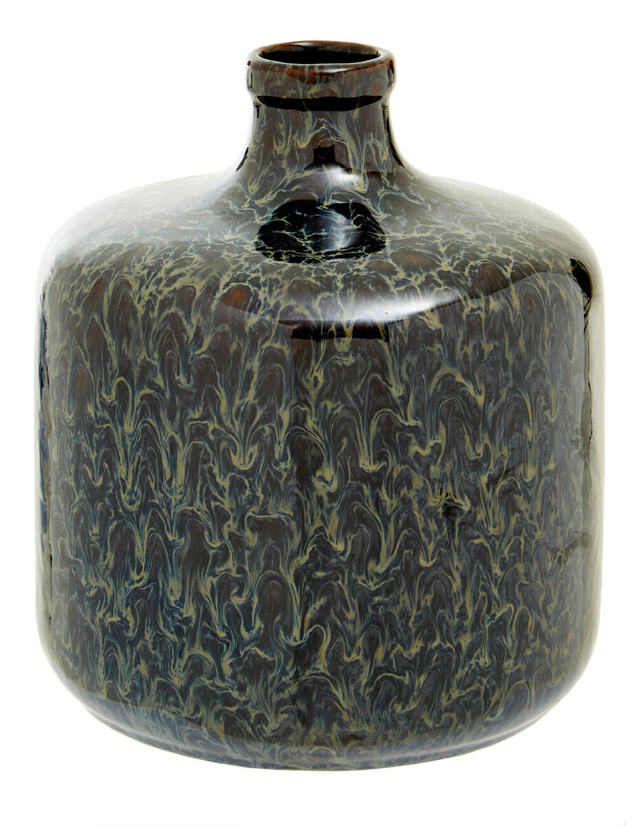 Dark Blue Bottle Vase | Silas