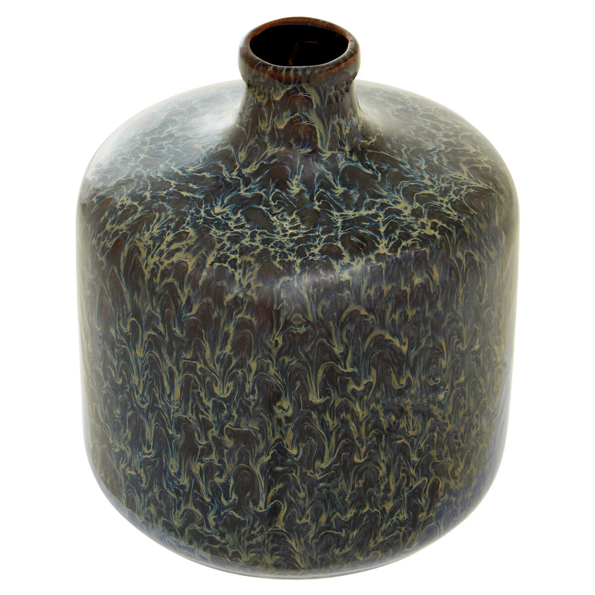 Dark Blue Bottle Vase | Silas
