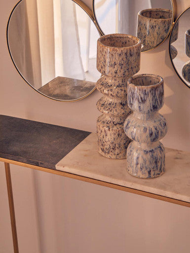 Medium Speckled Beige Vase | Shai