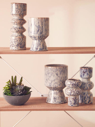 Medium Speckled Beige Vase | Shai