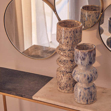 Large Beige Speckled Vase | Shai