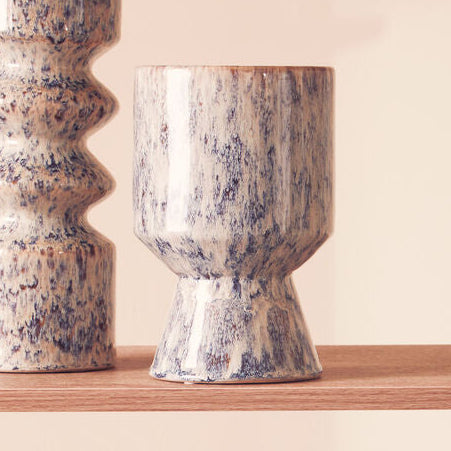Small Beige Speckled Planter | Shai