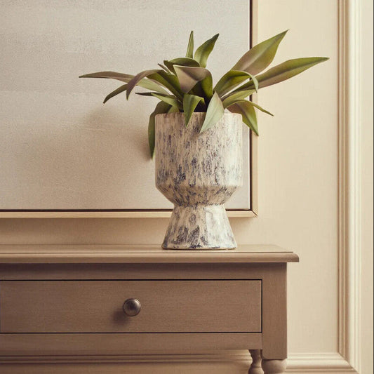 Small Beige Speckled Planter | Shai