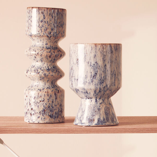 Large Beige Speckled Planter | Shai
