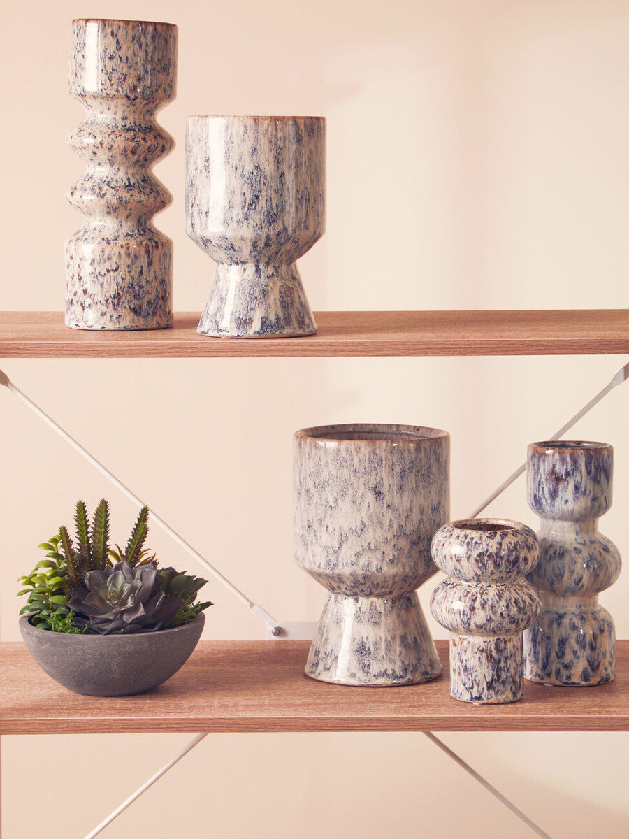Large Beige Speckled Planter | Shai