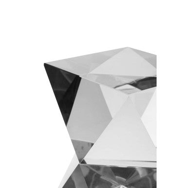 Set of 2 Crystal Geometric Bookends in Grey Finish | Carrie