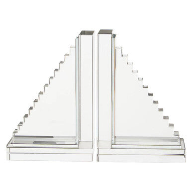 Set of 2 Crystal Bookends | Carrie