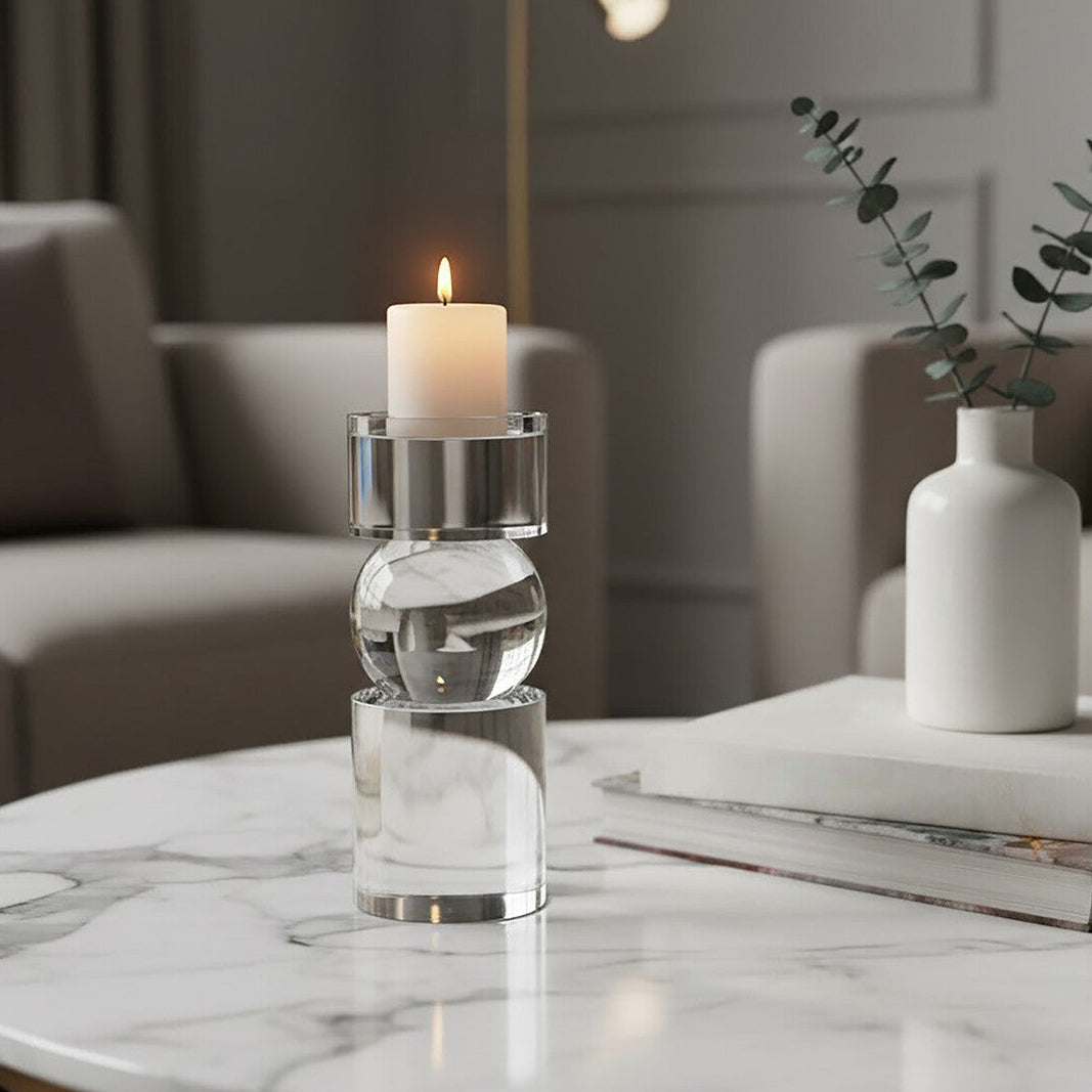 Small Crystal Bubble Candle Holder | Carrie