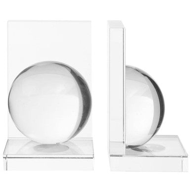 Set of 2 Crystal Bubble Bookends | Carrie