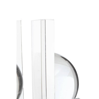 Set of 2 Crystal Bubble Bookends | Carrie