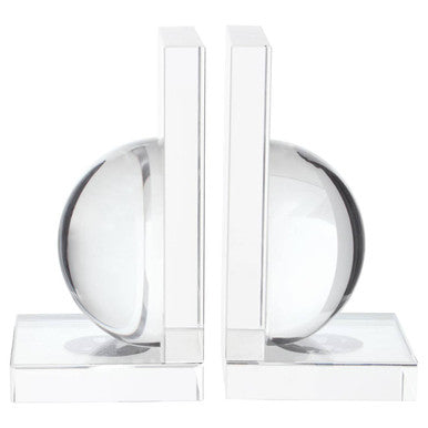 Set of 2 Crystal Bubble Bookends | Carrie