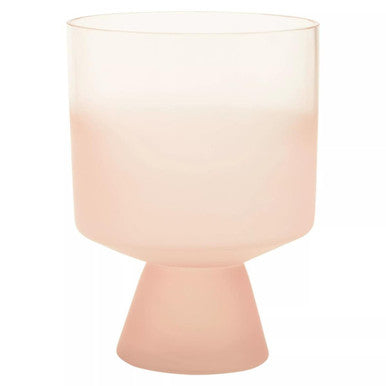 Large Matte Pink Glass Vase | Baila