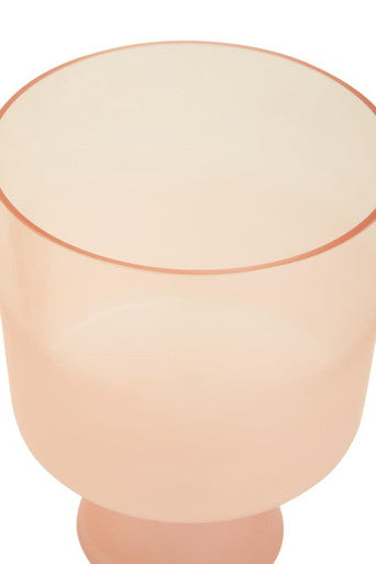 Large Matte Pink Glass Vase | Baila