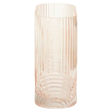 Large Pink Glass Vase | Bardi