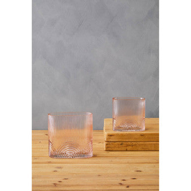 Large Pink Glass Vase | Bardi