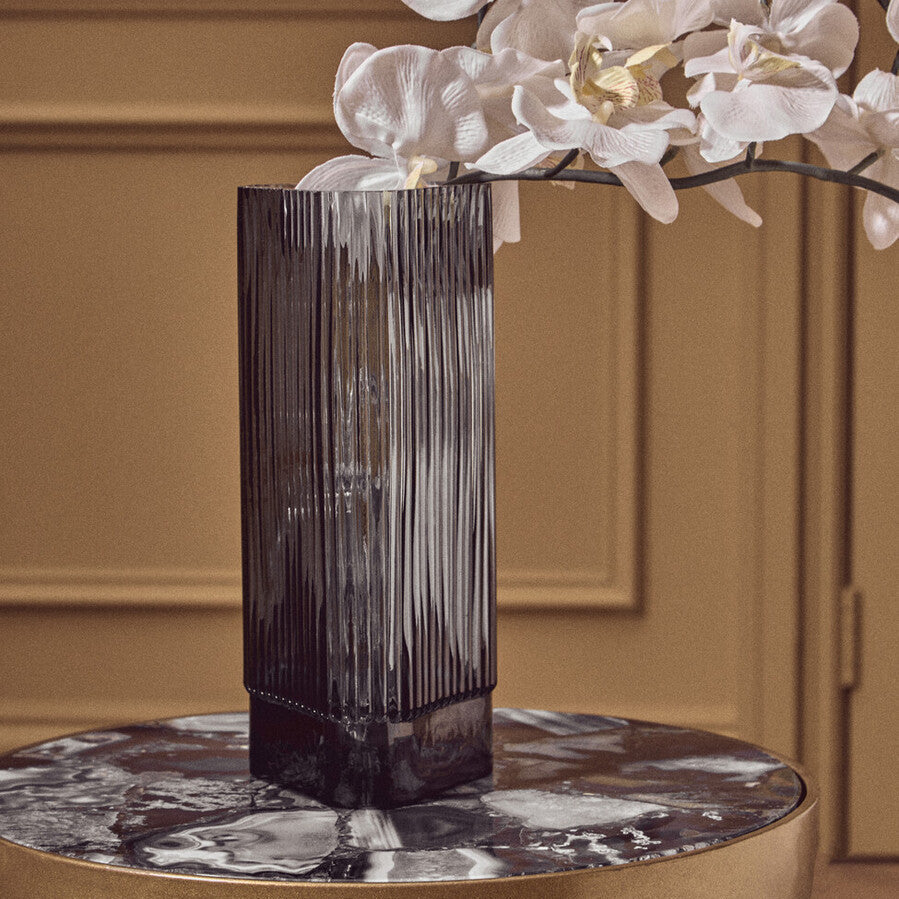 Small Grey Glass Vase | Benka