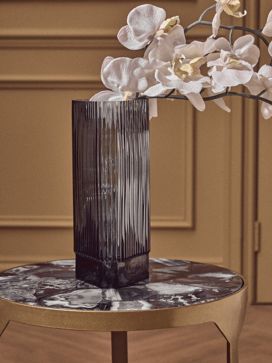 Small Grey Glass Vase | Benka