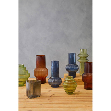Large Grey Glass Vase | Benka