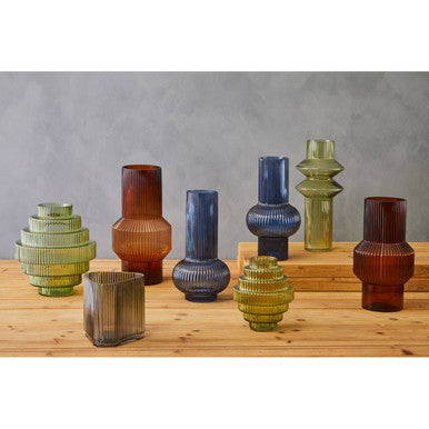 Large Grey Glass Vase | Benka