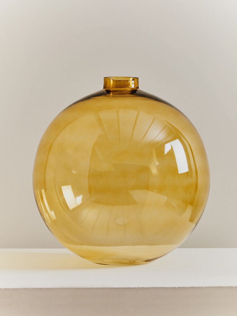 Amber Glass Vase | Bree