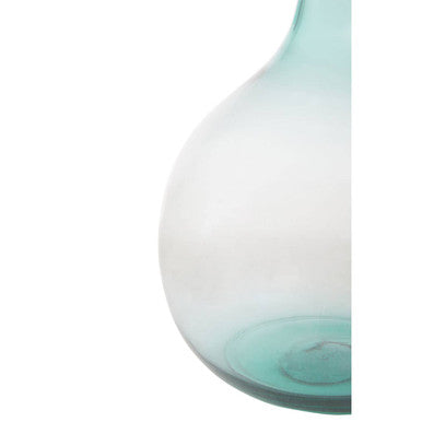 Blue Large Bottle Neck Recycled Glass Vase | Bexley