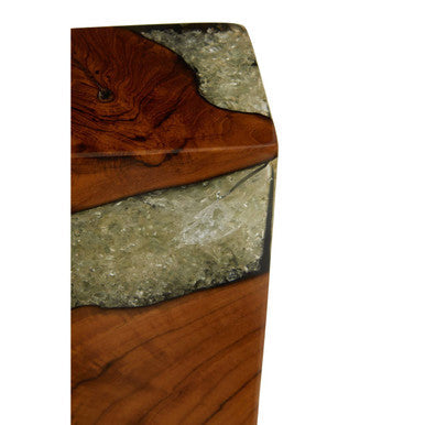 Set of 2 Teak and Resin Bookends | Sakra